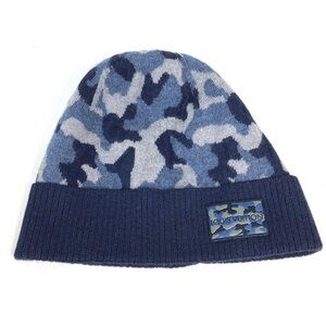 LOUIS VUITTON M70725 beanie hat knit hat knit cap Camouflage Knit hat wool blue